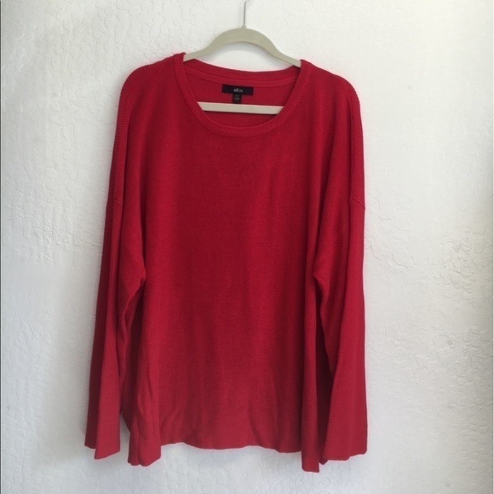 Ellos Bell Sleeve Knit Sweater Shirt